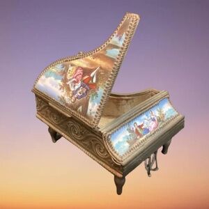 Viennese Enamel Piano Casket Box